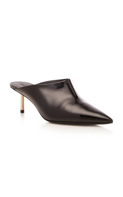 Shop Stella Luna Patent Mule In Black