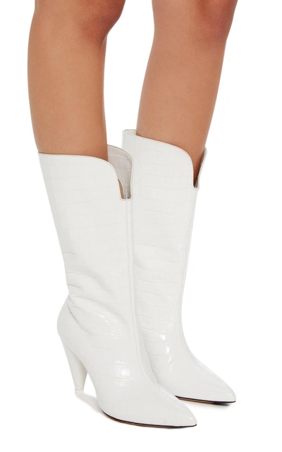 Shop Attico Betta Boots In White
