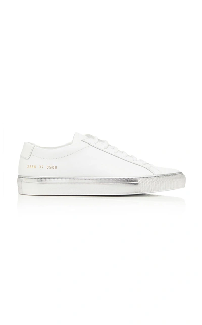 Shop Common Projects Achilles Sneakers In Silver