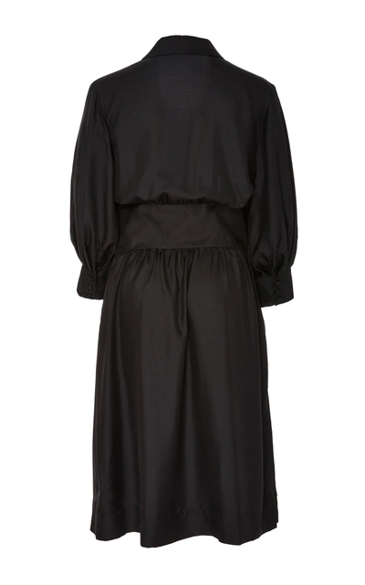 Shop Deitas Karen Silk Corset Dress In Black