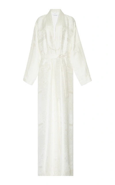 Shop Givenchy Long Evening Coat In White