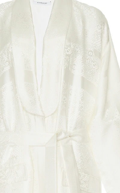 Shop Givenchy Long Evening Coat In White