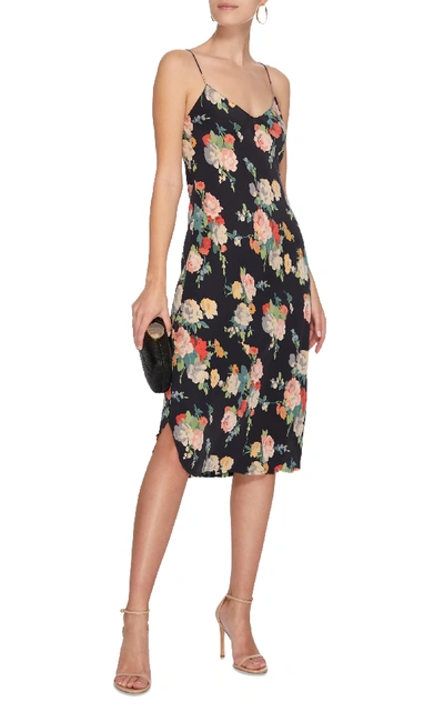 Shop Nili Lotan Cami Floral-print Silk Slip Dress