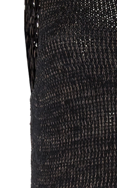 Shop Jw Anderson Knitted Tank Maxi Dress In Black