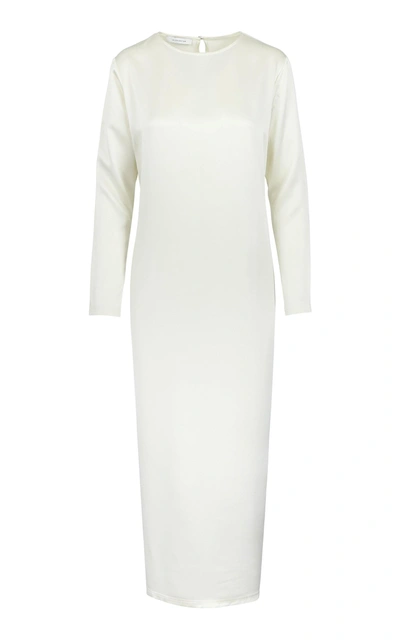 Shop La Collection Jacqueline Silk Maxi Dress In White