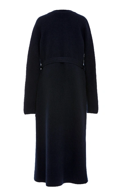 Shop Brock Collection Koffi Knit Coat In Navy