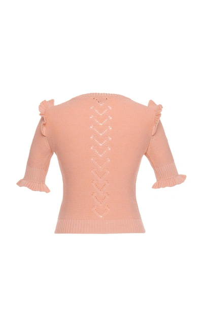 Shop Lena Hoschek Banana Print Sweater In Pink