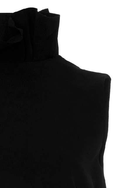 Shop Semsem Camile Ruffle Dress In Black