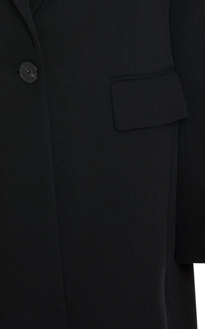 Shop Givenchy Wool-felt Coat In Black