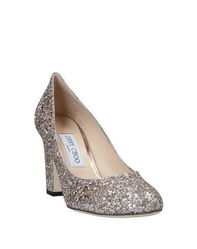 Shop Jimmy Choo Pump In Platinum