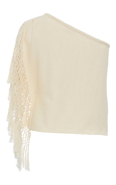 Shop Jaline Chloe Handwoven Top In Neutral