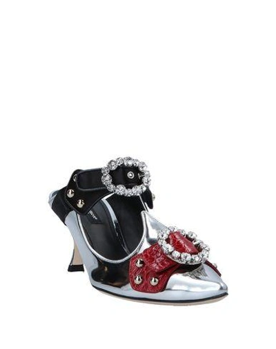 Shop Dolce & Gabbana Mules & Clogs In Silver