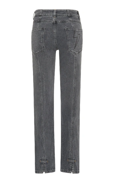 Shop Givenchy High-rise Skinny Jeans In Grey