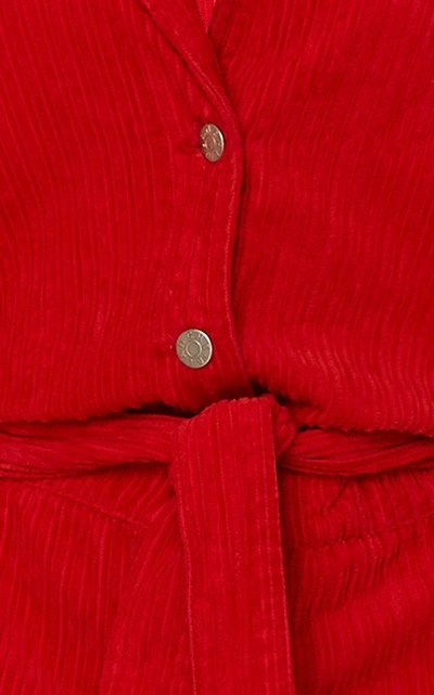 Shop Blanche Alma Corduroy Jumpsuit In Red
