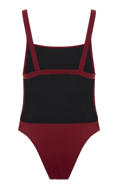 Shop Solid & Striped Swim Team 2018 The Toni One-piece Swimsuit In Red