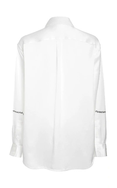 Shop Victoria Beckham Masculine Shirt In White