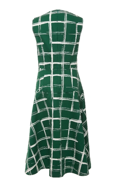 Shop Marni Sleeveless A Line Dress In Green