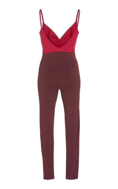 Shop Ernest Leoty Ilona Two Tone Bodysuit In Red