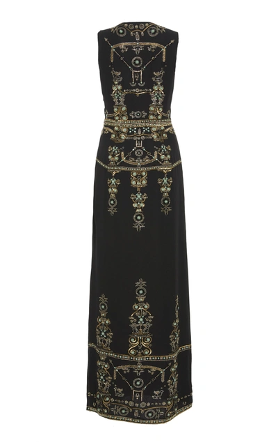 Shop Cucculelli Shaheen Pompeii Column Dress In Black
