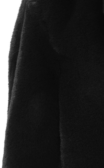Shop Apparis Sophie Faux Fur Coat In Black