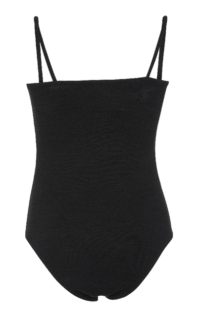 Shop Bruna Malucelli Custom Amanda Boucle One Piece Swimsuit In Black