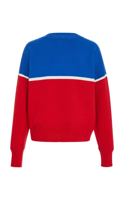 Shop Isabel Marant Étoile Color-blocked Printed Jersey Sweatshirt In Multi