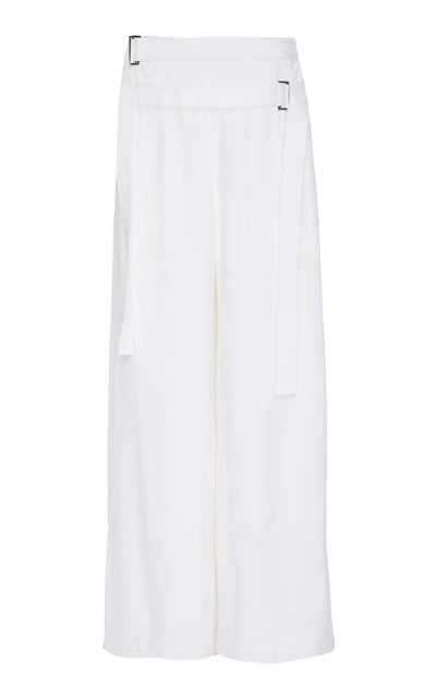 Shop Dion Lee Wide-leg Holster Pants In White
