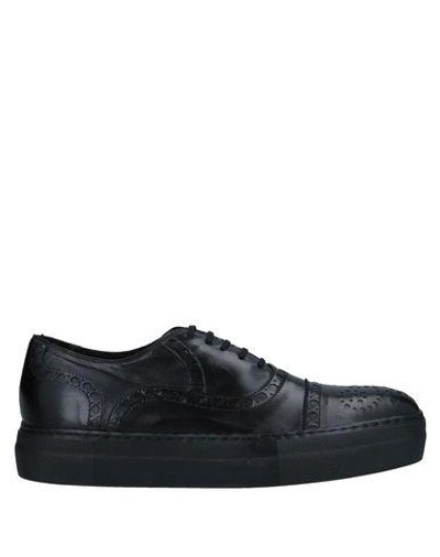 Shop Rocco P Lace-up Shoes In Black