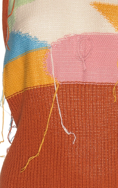 Shop Marni Halter Knit Top In Multi