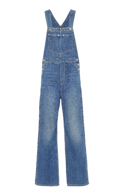 Shop Eve Denim Olympia Cotton Overalls In Blue