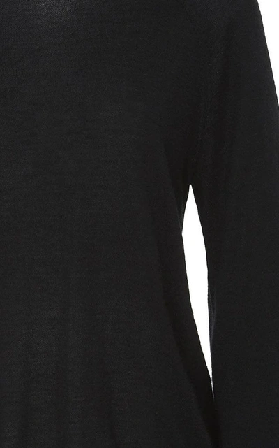 Shop Co Cashmere Long Sleeve Sweater In Black