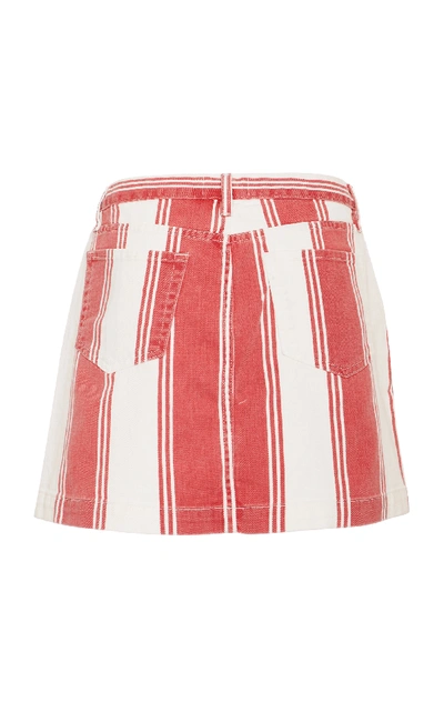 Shop Frame Le Mini Skirt In Stripe