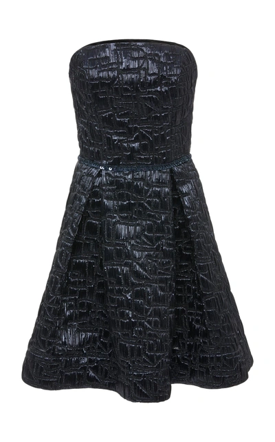 Shop Joanna Mastroianni Strapless Party Dress Matt-lycee In Black