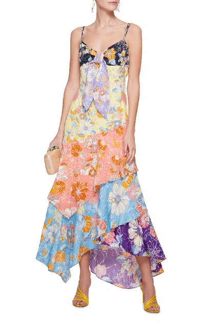 Shop Peter Pilotto Floral Crepe Cami Dress In Multi
