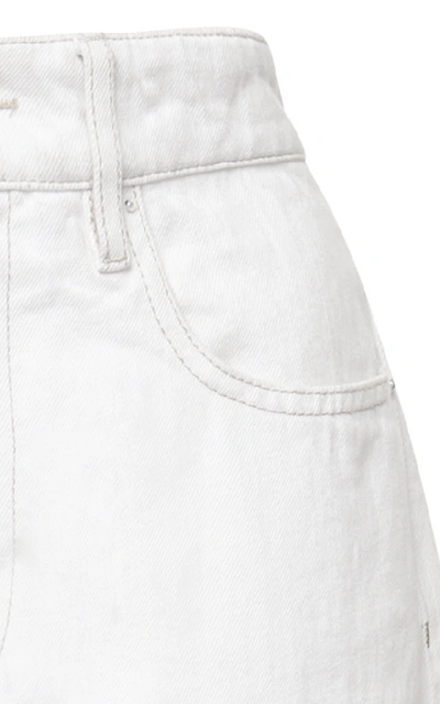 Shop Isabel Marant Corsy High-rise Boot Cut Jeans In White