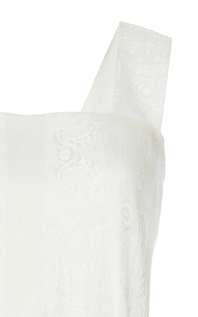 Shop Givenchy Bandana Jacquard Top In White