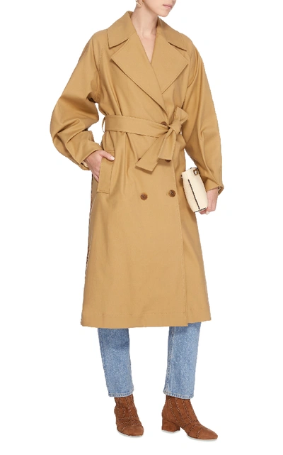 Shop Sea Kamille Combo Trench In Neutral