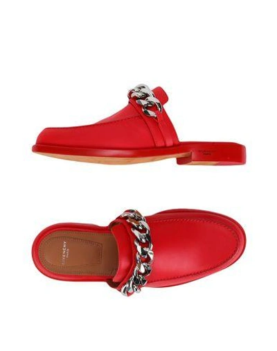 Shop Givenchy Mules In Red