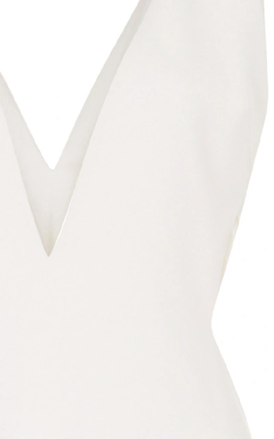 Shop Brandon Maxwell Bridal M'o Exclusive: Deep V Open Back Gown In White