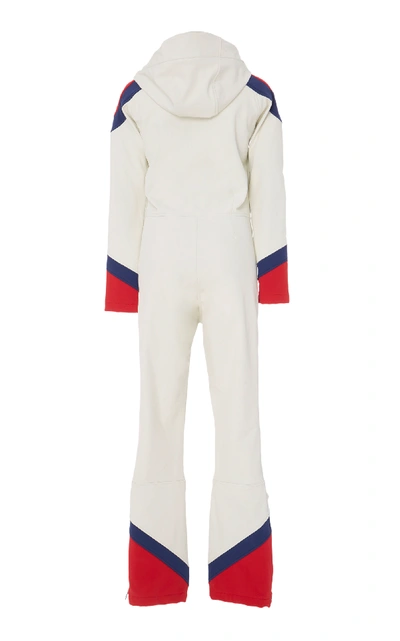 Shop Perfect Moment Allos Colorblocked Catsuit In White
