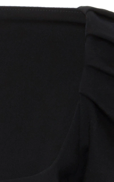 Shop Philosophy Di Lorenzo Serafini Crepe Mini Dress In Black