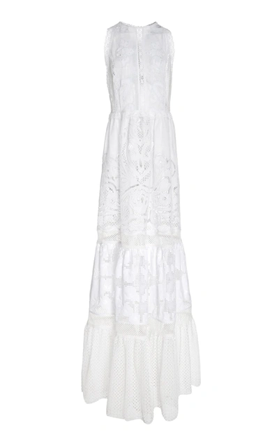 Shop Martha Medeiros Carmim Maxi Dress In White