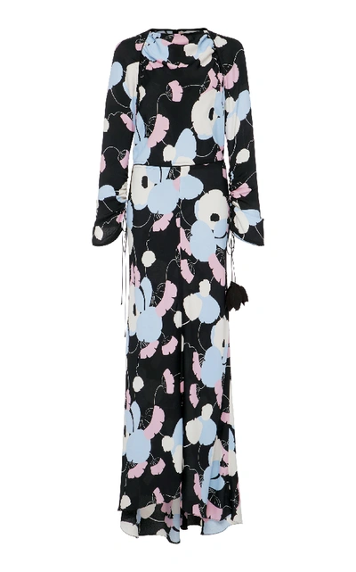 Shop Marni Long Sleeve Dress In Print