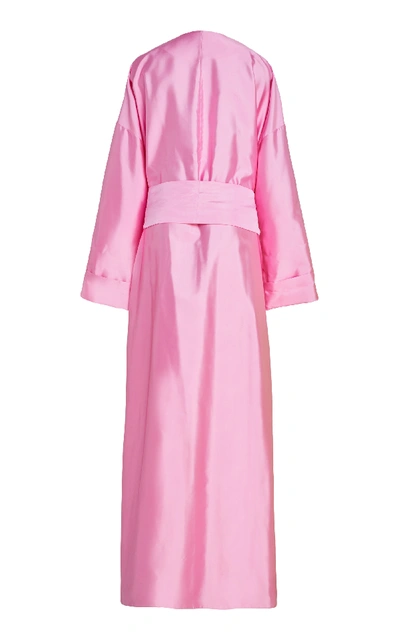 Shop Rosie Assoulin Oversized Sash Coat In Pink
