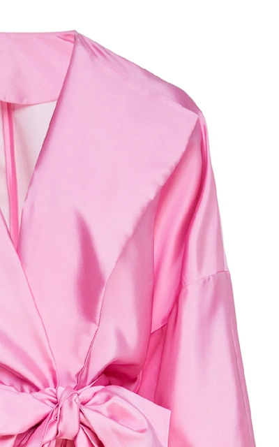 Shop Rosie Assoulin Oversized Sash Coat In Pink