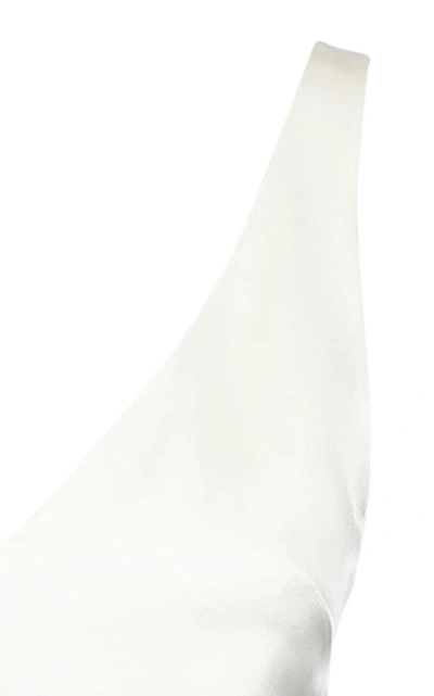 Shop La Collection Grace Silk Sleeveless Maxi Dress In White