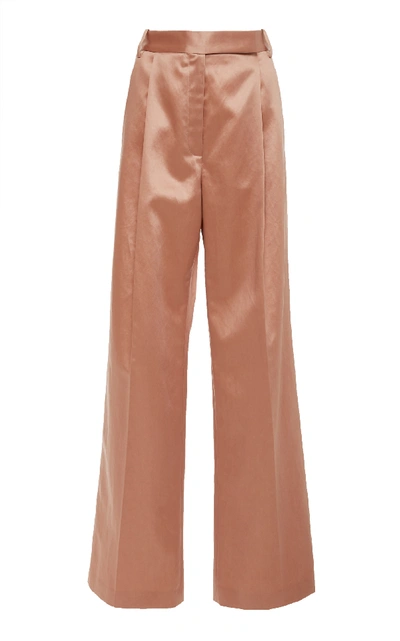 Shop Partow Kenga Coated Cotton Pant In Pink