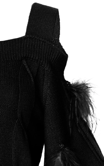 Shop Adeam Ostrich Sweater In Black
