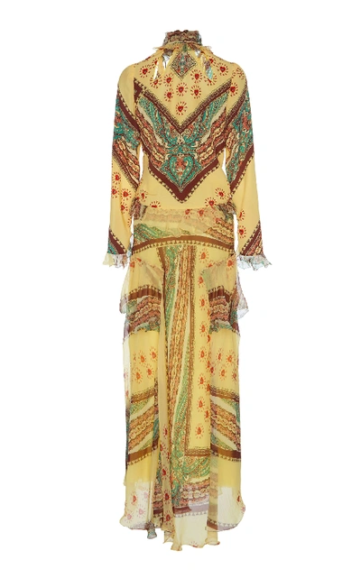 Shop Etro Mar Ruffle Dress In Print
