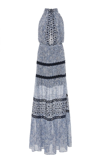 Shop Alexis Bel Embroidered Maxi Dress In Blue